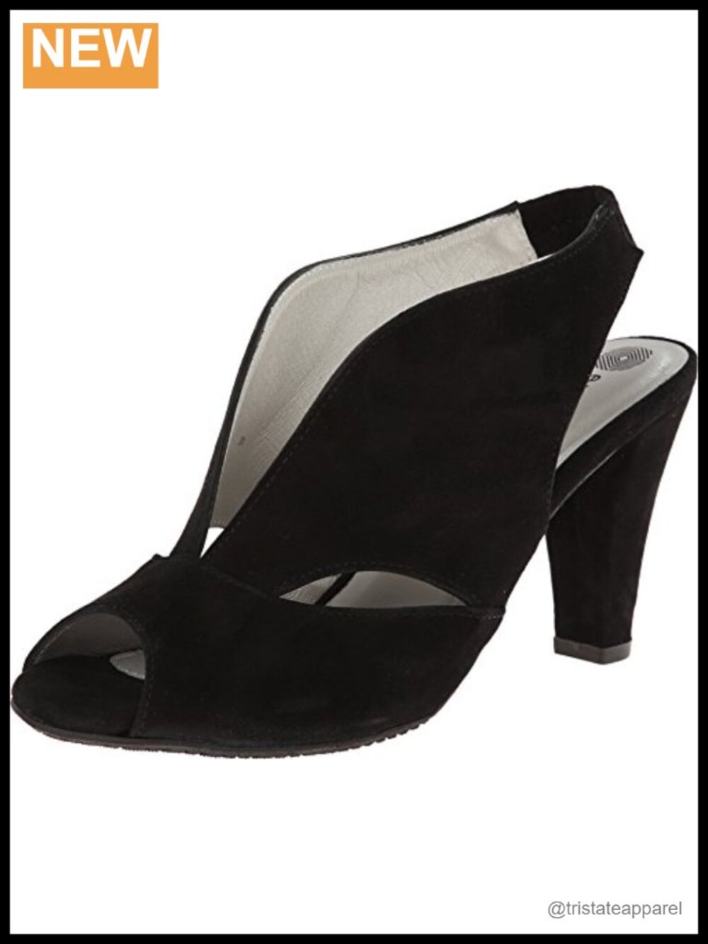 Suede Platform Slingback Heeled Sandals Cushioned Dress Casual
